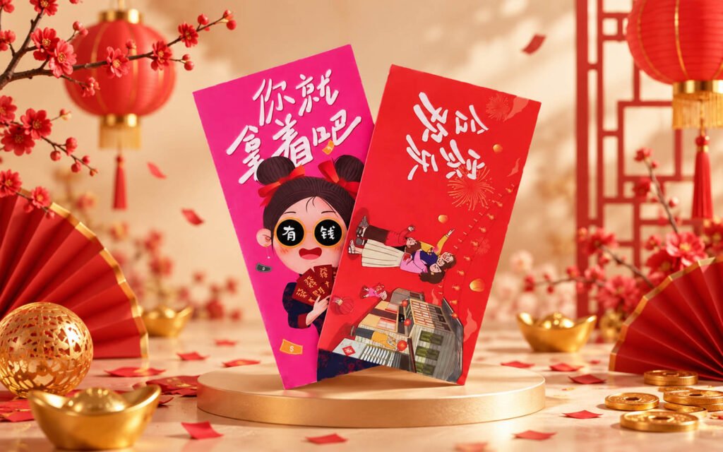 Angpao Printing CNY 2027 – Tempahan Sampul Angpao Custom